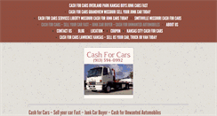 Desktop Screenshot of cashforcars-junkcars.net