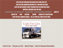 Tablet Screenshot of cashforcars-junkcars.net